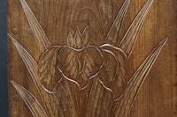 美しい花々が描かれる日光彫の小引き出し　DC7967