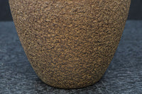 丸みを帯びた小型の鉄製壺花器　DC7979