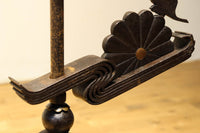 菊水紋様と桜の装飾金具で和の風情ある自在鉤　DC8012