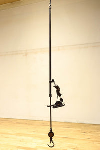 菊水紋様と桜の装飾金具で和の風情ある自在鉤　DC8012