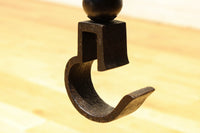 菊水紋様と桜の装飾金具で和の風情ある自在鉤　DC8012