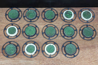 菊や松を描いた美しい七宝引き手金具　DC8019　在庫14個