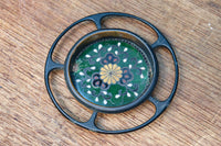 菊や松を描いた美しい七宝引き手金具　DC8019　在庫14個