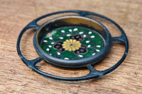 菊や松を描いた美しい七宝引き手金具　DC8019　在庫14個