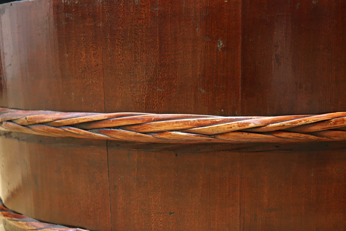 味わいを増した漆の風合いが趣きある七つ重ね切り溜　DC8025　在庫7個1組