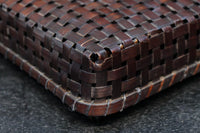 艶やかさを増した古色の色合いが素敵な竹編みの文入　DC8031