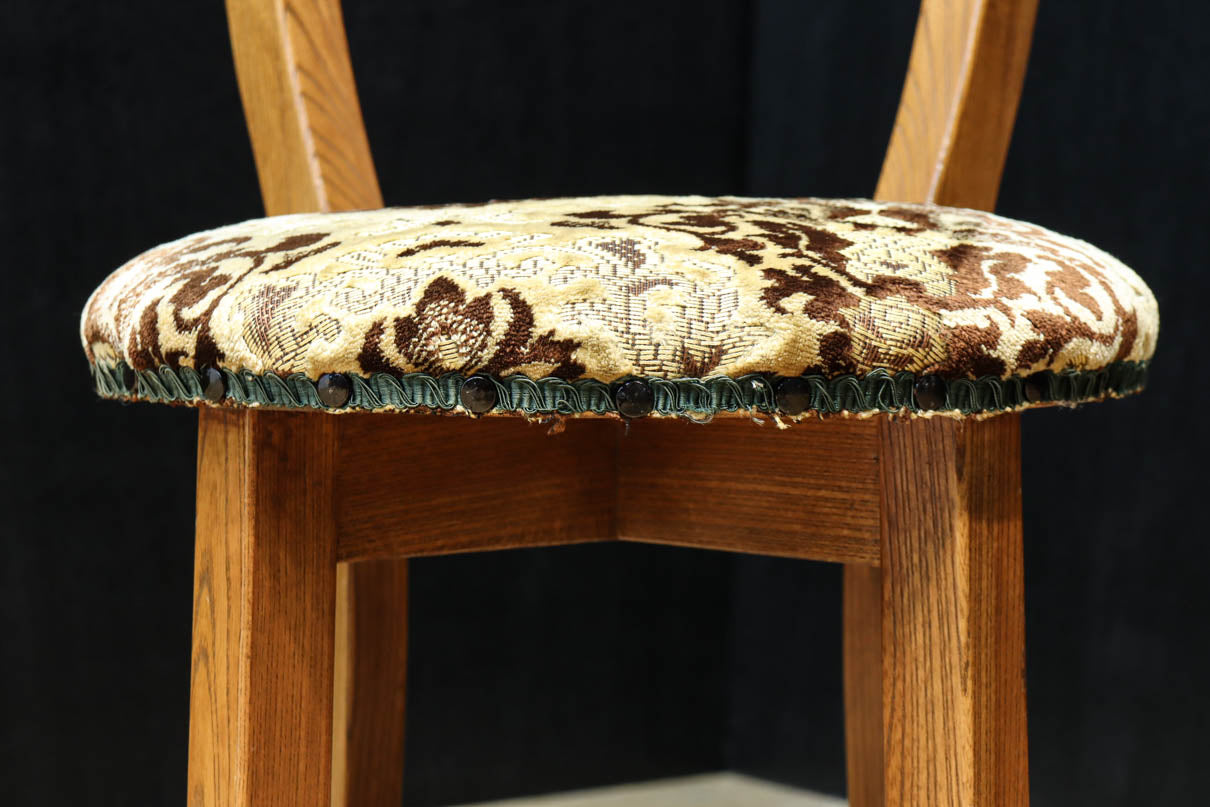 オートアンティークチェア一脚 KAGUWORLD ダイニングチェア 回転 1脚 単品 木製 カフェチェア