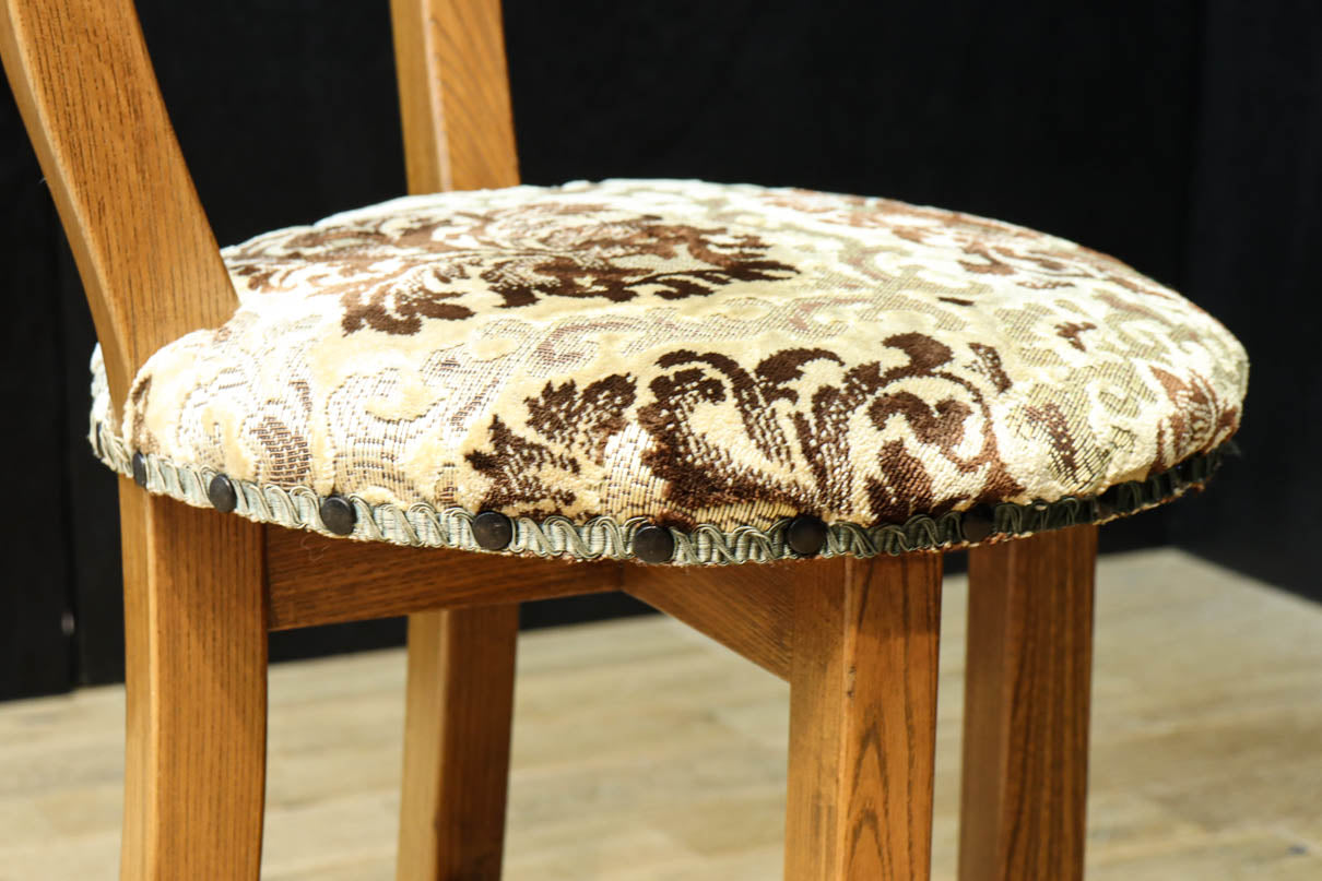 オートアンティークチェア一脚 KAGUWORLD ダイニングチェア 回転 1脚 単品 木製 カフェチェア