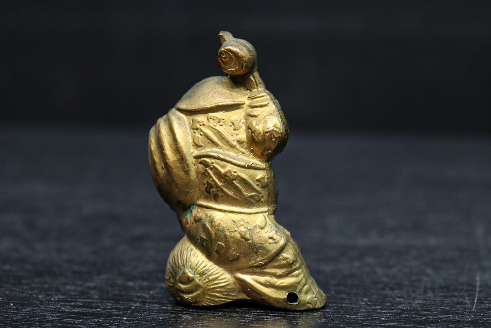 小振りサイズ!! 金色に彩られた恵比須様と大黒様のセット　DC8070　在庫2体1組