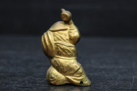 小振りサイズ!! 金色に彩られた恵比須様と大黒様のセット　DC8070　在庫2体1組