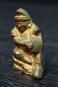 小振りサイズ!! 金色に彩られた恵比須様と大黒様のセット　DC8070　在庫2体1組