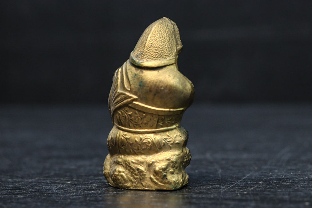 小振りサイズ!! 金色に彩られた恵比須様と大黒様のセット　DC8070　在庫2体1組