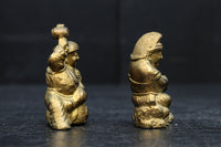 小振りサイズ!! 金色に彩られた恵比須様と大黒様のセット　DC8070　在庫2体1組