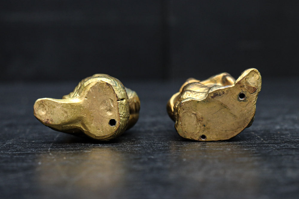 小振りサイズ!! 金色に彩られた恵比須様と大黒様のセット　DC8070　在庫2体1組