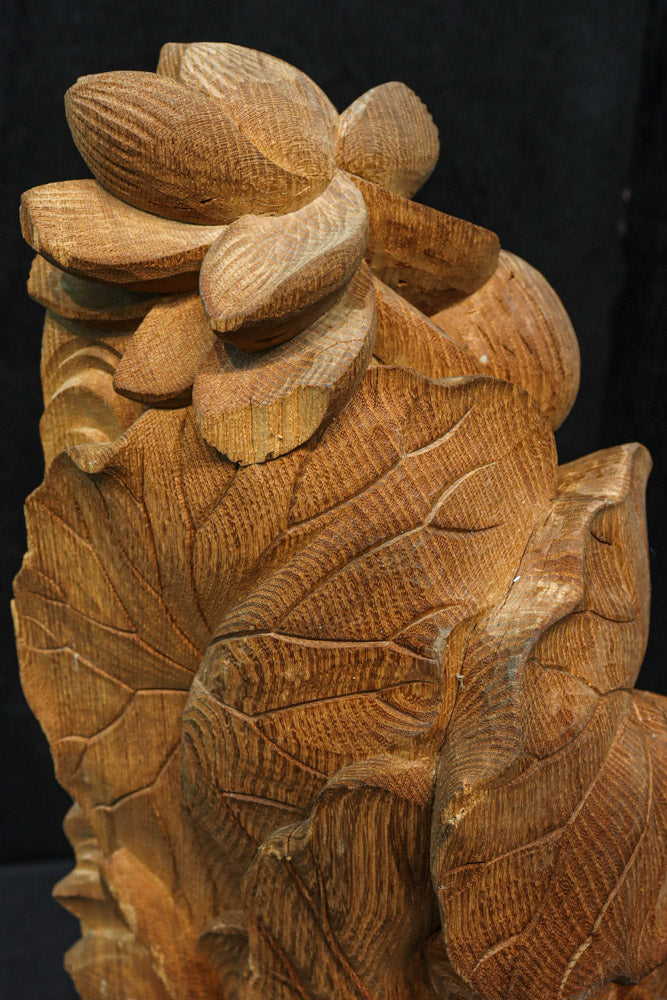 蓮の葉と花を優雅に描いた梁飾り　DC8073ab　在庫(a:1 b:1)枚