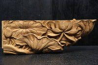 蓮の葉と花を優雅に描いた梁飾り　DC8073ab　在庫(a:1 b:1)枚