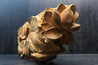 蓮の葉と花を優雅に描いた梁飾り　DC8073ab　在庫(a:1 b:1)枚