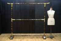 極上!! 黒漆に蒔絵が絢爛優美な組み立て式衣桁　DC8077