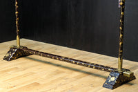 極上!! 黒漆に蒔絵が絢爛優美な組み立て式衣桁　DC8077