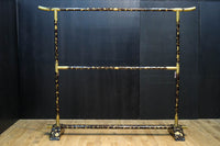 極上!! 黒漆に蒔絵が絢爛優美な組み立て式衣桁　DC8077