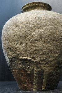 時代を重ねた味わいある壺型の花器　DC8078