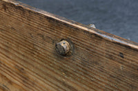 古色の風合い溢れる持ち手付き(折畳み式)炭入れ　DC8094