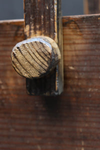 古色の風合い溢れる持ち手付き(折畳み式)炭入れ　DC8094