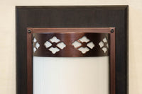 菊菱装飾金具で和の風情ある玄関灯(台座付き)　DC8102