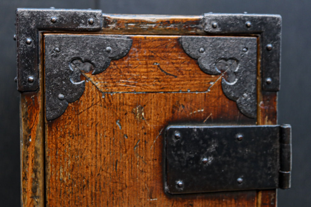 文政13年(1830) 稀少!! 歴史が刻まれた手提げ金庫　DC8112