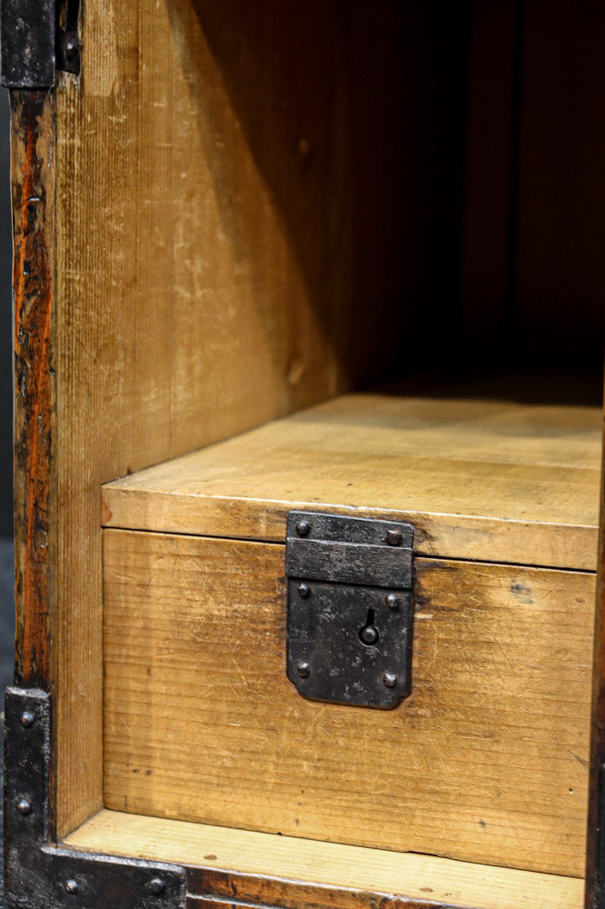 文政13年(1830) 稀少!! 歴史が刻まれた手提げ金庫　DC8112