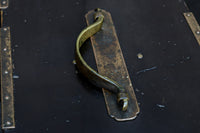 黒漆に桜紋の装飾金具が際立つ極上手許箪笥　DC8116