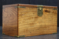 美しい杢目に金具の風格漂う桑材硯箱　DC8120