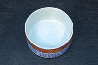 彩り艶やかな陶器の蓋付き小物入れ　DC8133