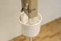 可愛らしい丸い花柄模様が並ぶレトロなステンドグラス電笠　DC8142