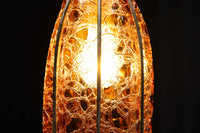 アンバーガラスが温かな輝きを放つ電笠　DC8143　在庫3個