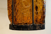 アンバーガラスが温かな輝きを放つ電笠　DC8143　在庫3個