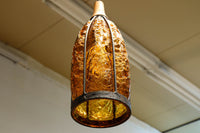 アンバーガラスが温かな輝きを放つ電笠　DC8143　在庫3個