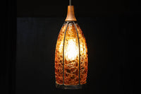 アンバーガラスが温かな輝きを放つ電笠　DC8143　在庫3個