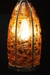 アンバーガラスが温かな輝きを放つ電笠　DC8143　在庫3個