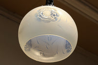 【ご精算用】オパールセントに大輪のお花の透かし模様が優雅に浮かぶ電笠　DC8146