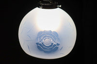 【ご精算用】オパールセントに大輪のお花の透かし模様が優雅に浮かぶ電笠　DC8146