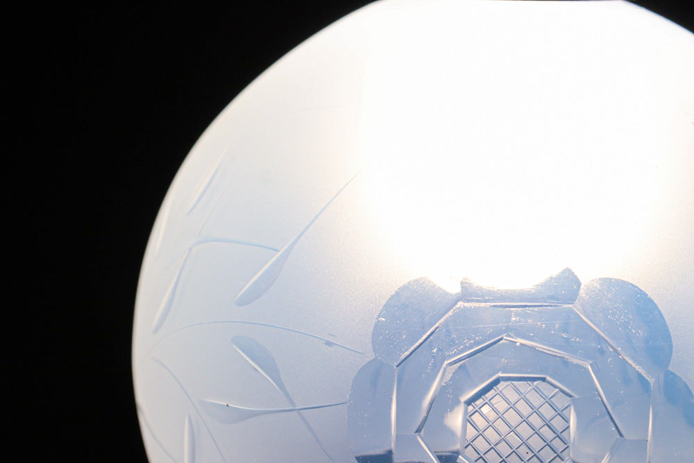 【ご精算用】オパールセントに大輪のお花の透かし模様が優雅に浮かぶ電笠　DC8146