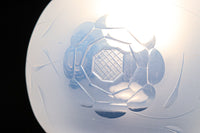 【ご精算用】オパールセントに大輪のお花の透かし模様が優雅に浮かぶ電笠　DC8146