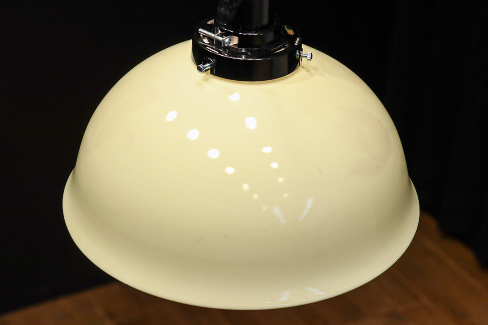 内面に花柄模様が描かれたノリタケの電笠　DC8148