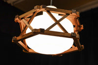 六角形の木枠が和モダンに飾る電笠　DC8159