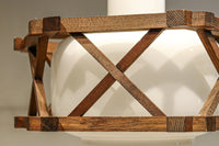 六角形の木枠が和モダンに飾る電笠　DC8159