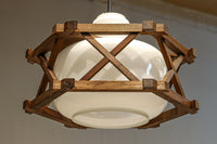 六角形の木枠が和モダンに飾る電笠　DC8159