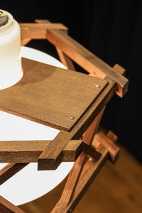 六角形の木枠が和モダンに飾る電笠　DC8159