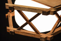 六角形の木枠が和モダンに飾る電笠　DC8159