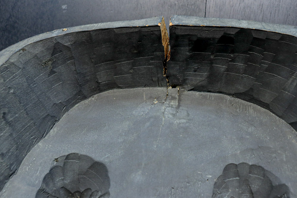 大型!! 珍品!! 気迫溢れる表情の風格ある木彫の大きな天狗面　DC8160